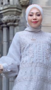 Enoora Set By Mdly: Setelan Wanita Muslim dengan Celana Organza Lux