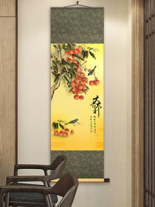 New Chinese Style Decorative Scroll Painting Big Fortune And Good Luck Entrance Hall Tea Room Restaurant Wall Art Decoration