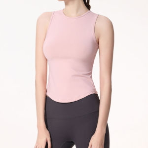 Summer Silm Sports Vest Womens Sleeveless Yoga Clothes Gym Training Pilates Blouse Running Tops