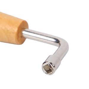 Lyre Harp Tuning Wrench Stringed Instrument Accessories Small Harp Tuning Wrench Wooden Handle Adjustment Tool Inner 4 Angle