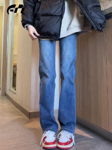 Quần Jeans Ống Rộng Cạp Cao Thời Trang Xuân Thu Quần Jeans Nữ Ôm Dáng Ôm Dáng Quần Jeans Ống Rộng Quần Jeans Ống Thẳng