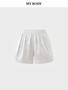 Mybody | Summer New Silk-like Embossed Ladies Sleep Shorts