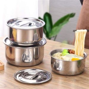 Set of 5 pcs / pieces Stainless Steel Multipurpose Stock Pot