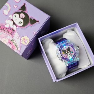 SET KADO - Jam anak kuromi lampu kelap kelip