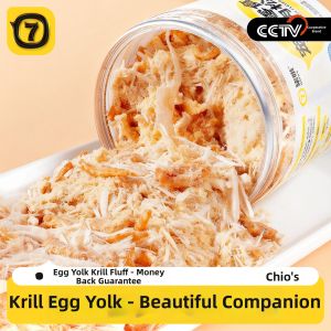 7o | Nutritious Egg Yolk Shrimp Freeze-Dried Chicken Floss Cat Treats