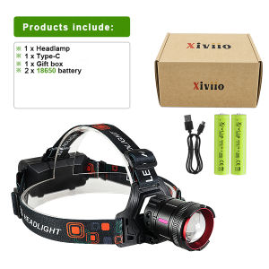 Sensor Headlamp 990000000LM USB Rechargeable Head Light Long Range Head Flashlight With COB Light Fishing Lantern Super Bright