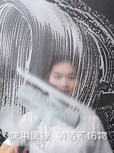 iPii House Cleaning Magic Sweeper Window Cleaner Bathroom Cleaning Tools 2 in 1 Window Glass Wiper Window Cleaner Bathroom Mirror Silicone Spatula Glass Scraper Shower Squeegee Household Cleaning Tools