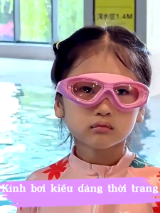 Kính bơi + Mũ Bơi cho bé từ 3 - 12 tuổi hiệu Yuke cao cấp kín nước chống mờ sương hình Pony Mirilik