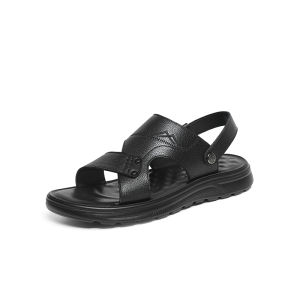 Reddragonfly | Summer New Mens Sandals Leather Soft Bottom Comfortable