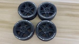 4 Bộ Lốp Xe Đua RC Tỷ Lệ 1/10 Và Bánh Xe Drift Nhựa Dành Cho Xe Đường Phố Touring 1:10 Khớp Lục Giác 12mm Tương Thích Với Tamiya TT01 XV01 XV01 PTG2 HPI KYOSHO