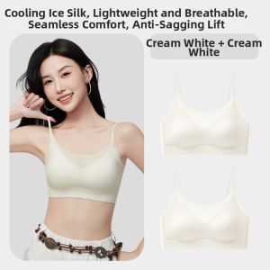 Yuzhaolin | Ice Silk Seamless Bra For Summer Lightweight Minimizer Comfort