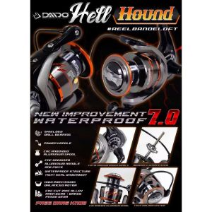Reel Daido Hell Hound Waterproof structure 7.0 terbaru