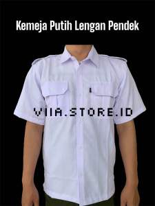 Kemeja Putih PNS Pemkot-Pemda Pria / Mahasiswa Maba Lengan Pendek/ Lengan Panjang/ Kemeja Putih