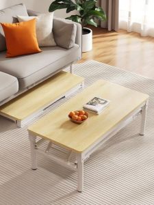 Foldable Easy-Install Rectangular Low Table