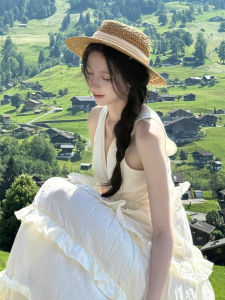 No Brand | ชุดเดรสชีฟองสุดหรูสไตล์ฝรั่งเศส