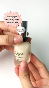 Sơn Móng Tay Siêu Dưỡng Trắng Móng Mỹ Phẩm Quyên Chính Hãng QDD301 Chống Tia UV 16ml - TẶNG NƯỚC RỬA MÓNG TAY