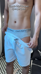 4 pcs Cacti Keno Mens High Quality Cotton Briefs for Men Plus Size L-5XL Mens Brief Original Branded Underwear for Men
