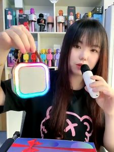 [✅SG Ready Stock]Portable Karaoke Wireless Bluetooth Mic Set Mini Dual Microphone Home KTV Audio Set for Family Party Small Speaker Outdoor Subwoofer