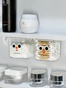 Transparent Cosmetic Storage Drawer Under Mirror Cabinet Organizer