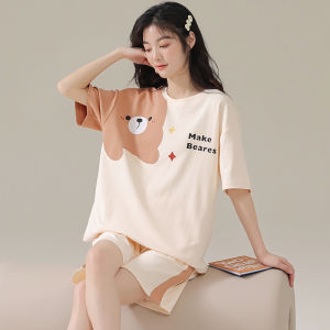 Bộ đồ ngủ MiiOW cho nữ làm bằng polyester tay ngắn dễ thương