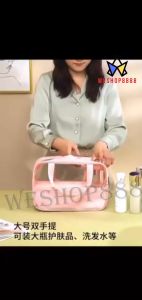 WESHOP888 1pcs PVC Cosmetic Bag Waterproof Washing Bag Dustproof Travel Storage Pouch Make up Organizer Storage Bag