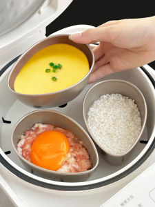 Fan Shaped Steaming Tray Steamer Box Rice Steamer Electric Rice Cooker Inner Small Steaming Bowl Home Use Steaming Pot Grid Carbon Steel Steamer