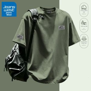 Jeanswest | Áo Thun Tay Ngắn Cotton Nam Mùa Hè Phong Cách Casual
