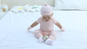 Kiddiezoom 10 Piece Newborn Baby Pajama Set 100% Cotton Pink Set Strawberry Set 0-12 Months Baby Clothes Baby Romper