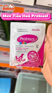 Combo 10 Gói Men tiêu hoá cho chó mèo Probisol - Hỗ trợ tiêu hoá bổ sung Vitamin cho chó mèo
