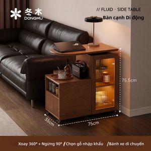 DONGMU | Bàn Cạnh Sofa Gỗ Có Thể Quay