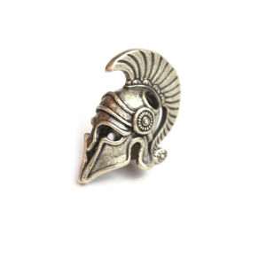 Spartan Chiến Binh La Mã Thiết Kế Mũ Bảo Hiểm Đồng Thau Dao Hạt EDC Dụng Cụ Ngoài Trời Dây Buộc Mặt Dây DIY Paracord Dệt Dây Vòng Tay Phụ Kiện