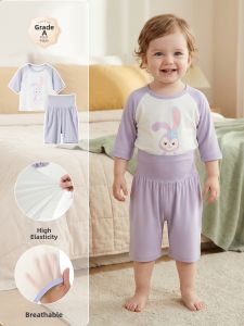 UCBABY | Summer Lightweight High-Waist Tummy Support Baby Sleepwear