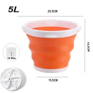 Xô Silicon Thân Thiện Với Môi Trường Nhiều Kích Cỡ Có Thể Thu Gọn Di Động Gấp Gọn Được Có Tay Cầm Và Móc Dùng Cho Cắm Trại Câu Cá Rửa Xe
