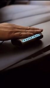 Bảng số điện thoại ô tô có đèn LED cảm biến năng lượng mặt trời - Bảng ghi số điện thoại trên ô tô cao cấp