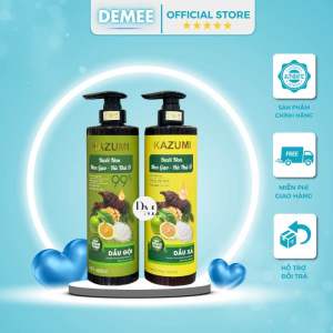Bộ Gội Xả Kazumi 650ML – Bưởi Non + Men Gạo + Hà Thủ Ô – Nuôi Dưỡng Tóc Chắc Khỏe Suôn Mượt
