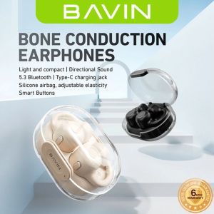 BAVIN BA70 HiFi TWS Ear Clip Bluetooth Wireless Earphone w/ HD Call Voice & Noise Reduction Earbuds for Sports