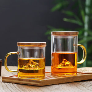 Tea and Water Separation Business Office Cup Wooden Lid
