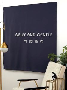 【SG】1Pcs Blackout Curtain Full Shading Cloth Velcro Sticker Bedroom Self-adhesive Installation Easy Installation （ Free Velcro+Tie Rope）