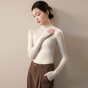 YAYANGREN | Half-High Collar Long Sleeve Top for Women