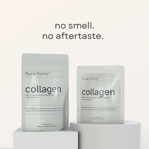 Pure Form® 100%Hydrolyzed Collagen Type183Bovine Collagen Peptide For BetterAbsorption 300g