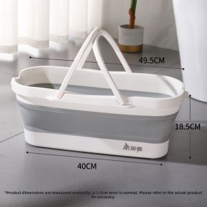 Maryya | Folding Large Capacity Rectangular Mopping Bucket Plastic