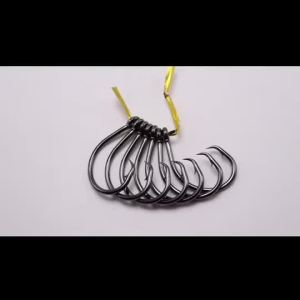 ZYZHE 4-13 Chiếc Thép Carbon Cao Cấp Vòng Tròn Thép Gai Fishhooks Cho Nước Mặn Nước Ngọt Biển Câu Cá Sắc Nét Vòng Tròn Móc
