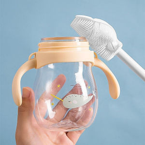 แปรงล้างขวดซิลิโคน แปรงล้างแก้ว ขวดนม ที่ล้างขวด ด้ามจับยาว สําหรับทําความสะอาดถ้วยแก้ว bottle brush