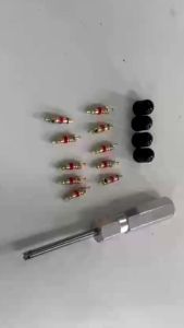 15Pcs Tire Valve Core Remover Tool Set Car Bike Motorcycle Wheel Tire Repair Tools Universal Valve Stem Disassembly Accessories