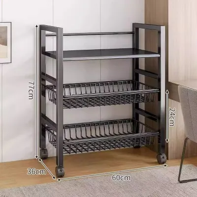 Multi-level Mobile Kitchen Storage Rack