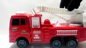 Xe Cứu Hỏa Đồ Chơi Xe đồ chơi loại To Cần Kéo Dài Da Được xoay linh hoạt