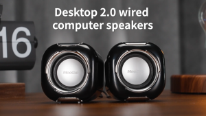 MeeGoo Speaker 2*3W USB 3.5mm Wired for Phone Pad PC Computer Gaming Subwoofer