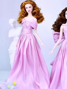 32cm Supermodel Doll With Clothes With Doll Holder Suit Fashion Dress Pink Series Princess Dress Up DIY Toys Collector Gifts Box