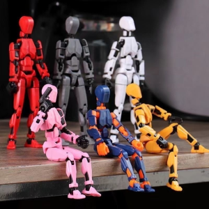 Lucky13 Action Figure Multi-Jointed 3D Printed Movable Doll Robot Educational Childrens Game Gifts Basic and Life Skills Toys