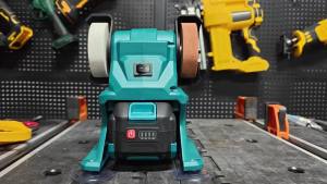 Electric Goddess Bench Grinder Dual Wheel Grinder Metal Stone Knife Polishing Grinding Sharpening for Makita 18V Battery Pin